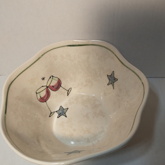 Julia Junkin PAPA Serving Bowl-CERTIFIED INTERNATIONAL  10" ROUND - Picture 4 of 15